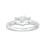 1.00 CT. T.W. Certified Oval Diamond Past Present Future® Engagement Ring in 14K White Gold (I/I1)|Peoples Jewellers