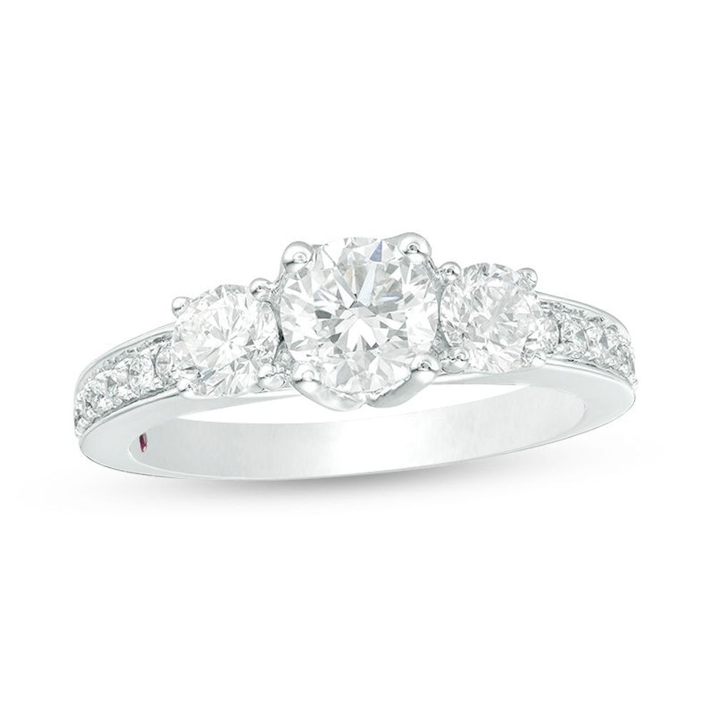 Peoples 100-Year Anniversary 1.50 CT. T.W. Certified Canadian Diamond Engagement Ring in 14K White Gold (I/I1)|Peoples Jewellers