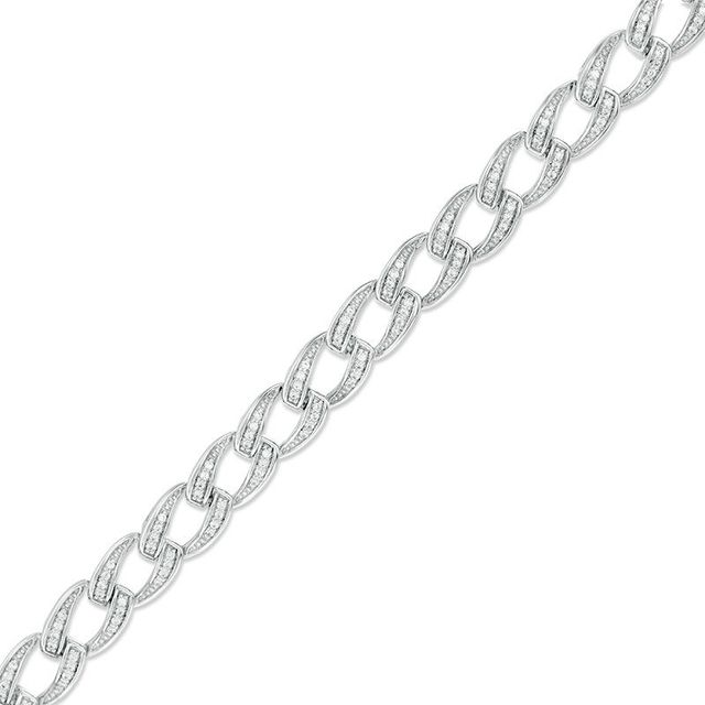 0.76 CT. T.W. Diamond Chain Link Bracelet in Sterling Silver|Peoples Jewellers