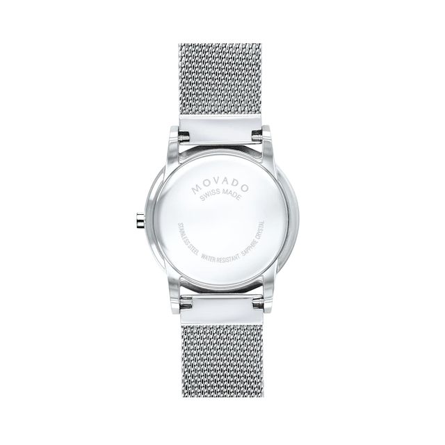 Ladies' Movado Museum® Classic Mesh Watch with Black Dial (Model: 0607220)|Peoples Jewellers