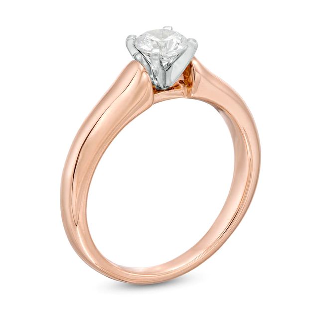 0.50 CT. Certified Canadian Diamond Solitaire Engagement Ring in 14K Rose Gold (I/I1)|Peoples Jewellers