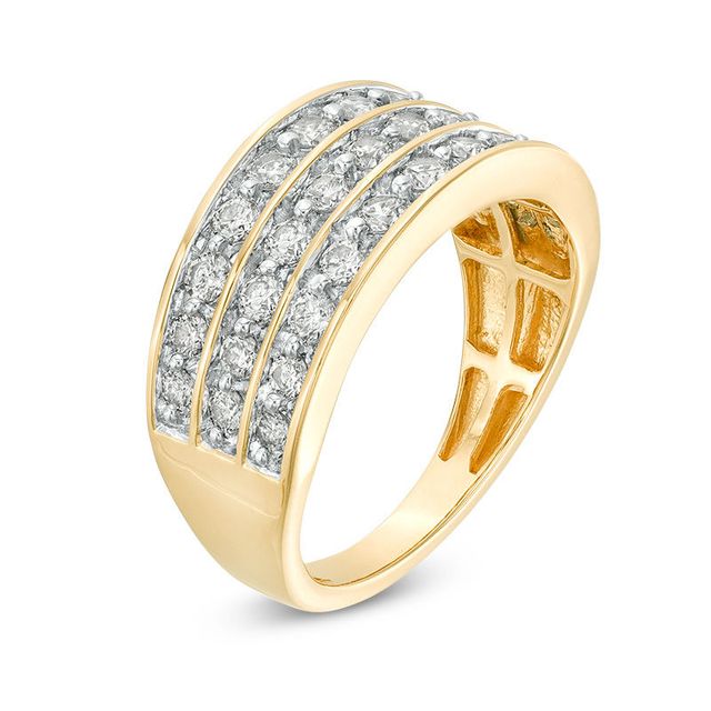 1.00 CT. T.W. Diamond Multi-Row Band in 10K Gold