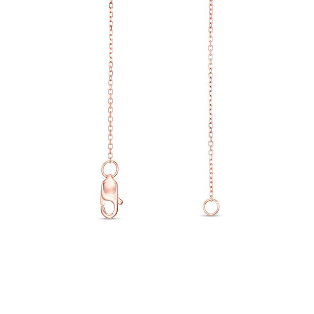 0.60 CT. T.W. Diamond Layered Station Necklace in 10K Rose Gold - 24"