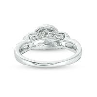 0.95 CT. T.W. Diamond Past Present Future® Frame Engagement Ring in 14K White Gold|Peoples Jewellers