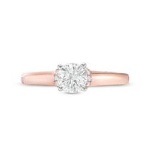 Vera Wang Love Collection 1.15 CT. T.W. Diamond Collar Engagement Ring in 14K Rose Gold|Peoples Jewellers