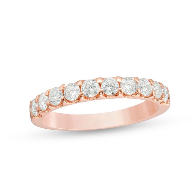 0.80 CT. T.W. Diamond Anniversary Band in 10K Rose Gold|Peoples Jewellers