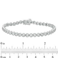 0.23 CT. T.W. Diamond Tennis Bracelet in Sterling Silver|Peoples Jewellers