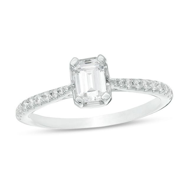 Princess Cut Diamond Engagement Ring in 14K White Gold (0.70 ct tw) –  Ann-Louise Jewellers