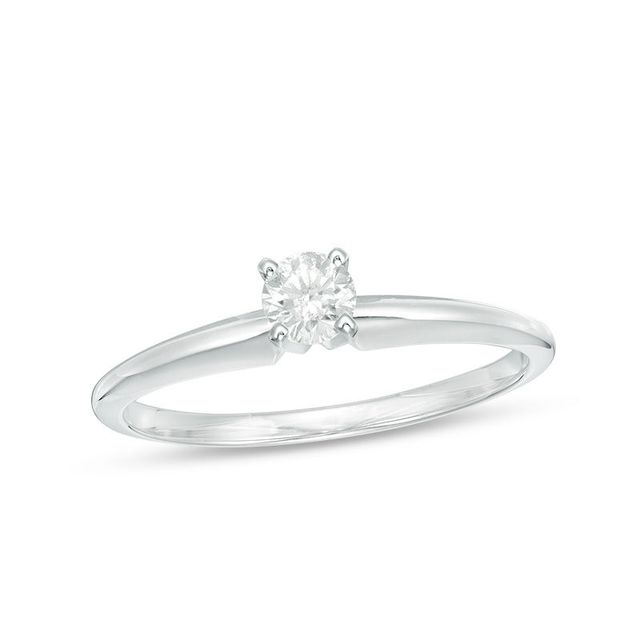 0.20 CT. Diamond Solitaire Engagement Ring in 14K White Gold|Peoples Jewellers