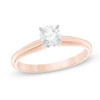 0.50 CT. Diamond Solitaire Engagement Ring in 14K Rose Gold (J/I3)|Peoples Jewellers