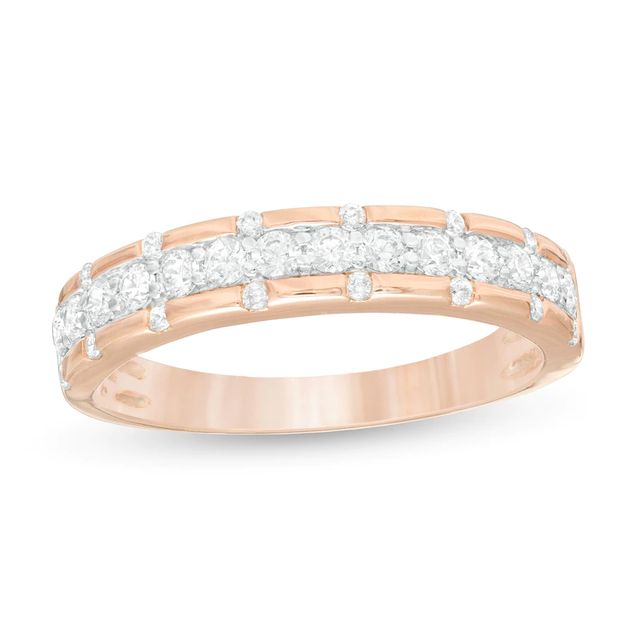 0.48 CT. T.W. Diamond Anniversary Band in 10K Rose Gold|Peoples Jewellers