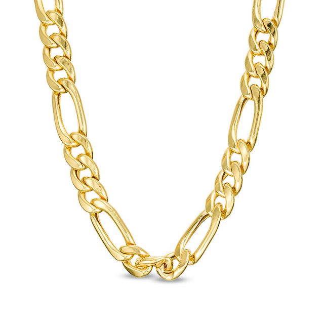 Men's 180 Gauge Figaro Chain Necklace in 14K Gold - 22"