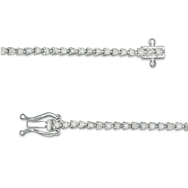 1.00 CT. T.W. Diamond Tennis Bracelet in 10K White Gold|Peoples Jewellers