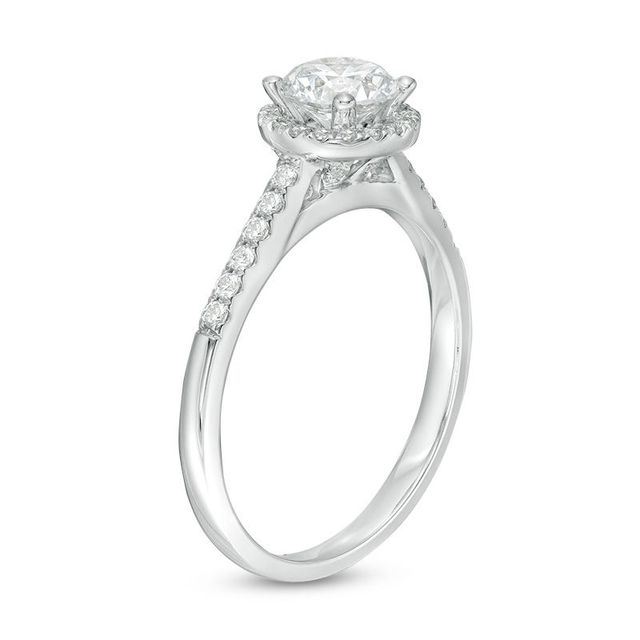 Celebration Canadian Ideal 1.00 CT. T.W. Certified Diamond Frame Engagement Ring in 14K White Gold (I/I1)|Peoples Jewellers