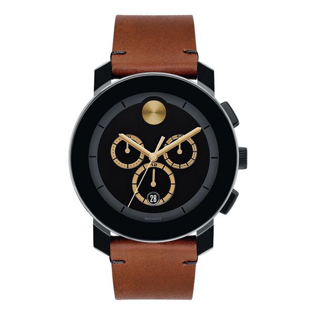 Men's Movado Bold® Chronograph Strap Watch with Black Dial (Model: 3600540)