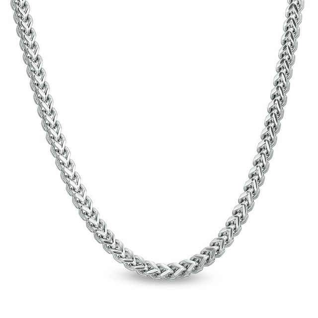 Men's 3.0mm Franco Snake Chain Necklace in Stainless Steel - 24"|Peoples Jewellers