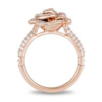 Enchanted Disney Belle 1.01 CT. T.W. Diamond Rose Ring in 10K Rose Gold|Peoples Jewellers