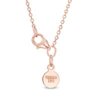 The Kindred Heart from Vera Wang Love Collection 0.45 CT. T.W. Diamond Tilted Pendant in 10K Rose Gold - 19"|Peoples Jewellers