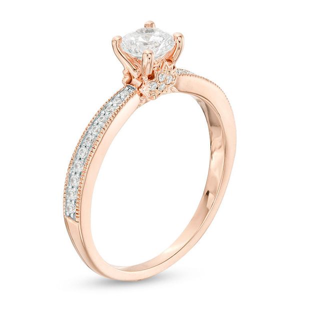 Peoples 100-Year Anniversary 0.59 CT. T.W. Certified Canadian Diamond Engagement Ring in 14K Rose Gold (I/I1)|Peoples Jewellers