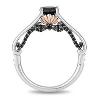 Enchanted Disney Villains Ursula 1.25 CT. T.W. Black Diamond Engagement Ring in 14K Two-Tone Gold|Peoples Jewellers