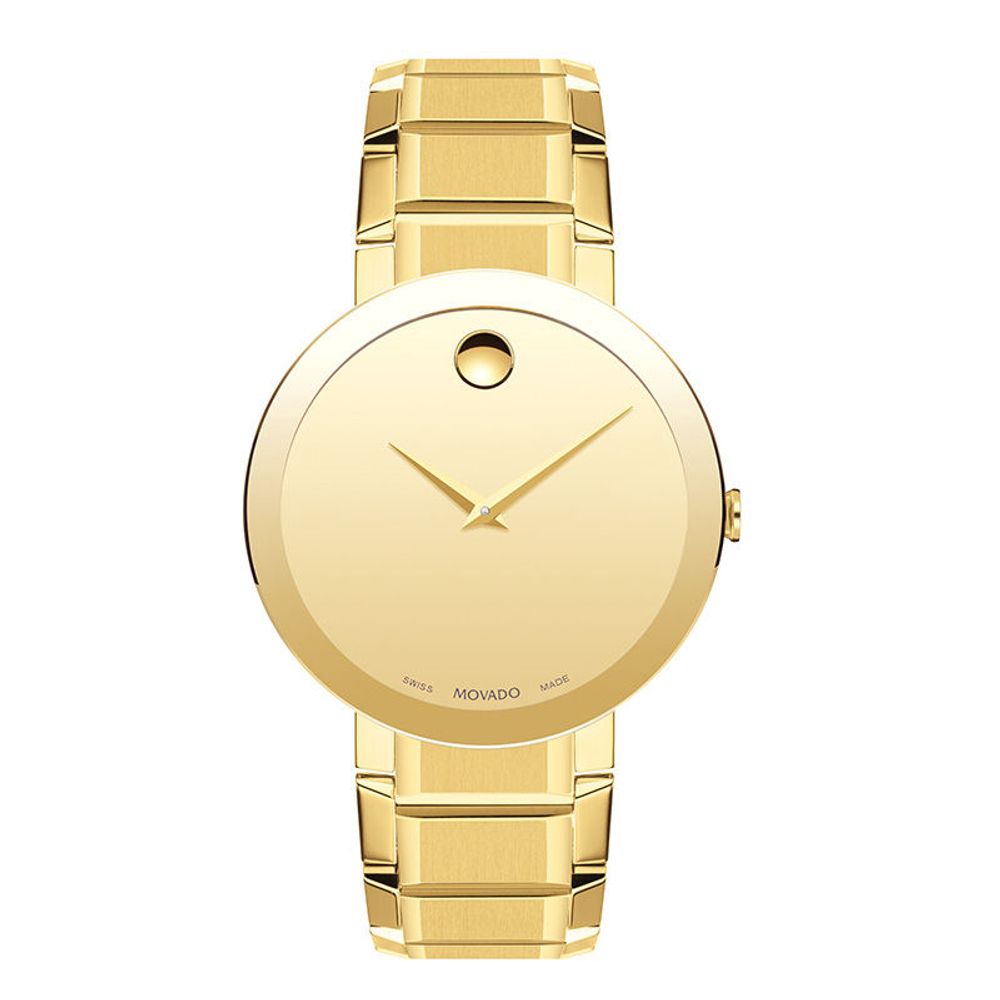 Men's Movado Sapphire™ Gold-Tone PVD Watch (Model: 0607180)|Peoples Jewellers