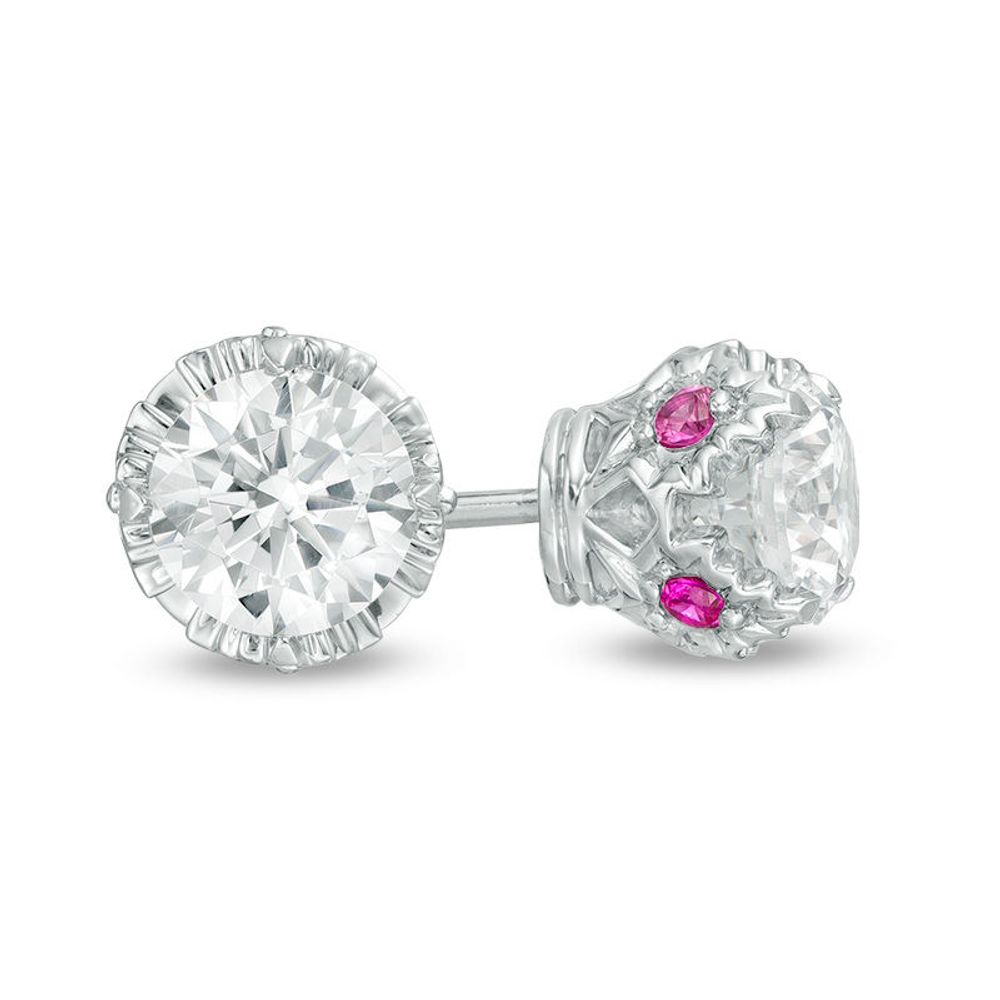 Peoples 100-Year Anniversary CT. T.W. Certified Canadian Diamond Solitaire Stud Earrings in 14K White Gold (I/I1)|Peoples Jewellers