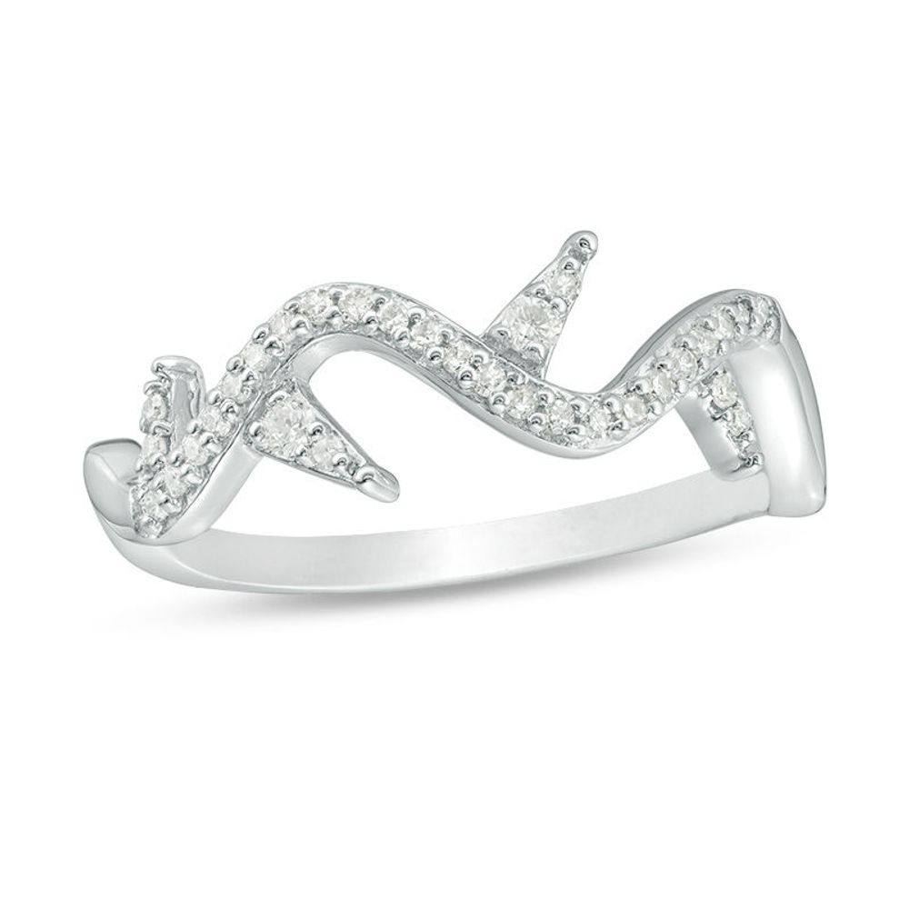 0.15 CT. T.W. Diamond Thorn Ring in Sterling Silver|Peoples Jewellers