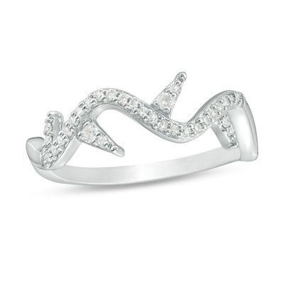 0.15 CT. T.W. Diamond Thorn Ring in Sterling Silver|Peoples Jewellers