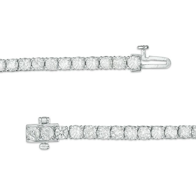 5.95 CT. T.W. Diamond Tennis Bracelet in 10K White Gold