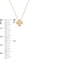 0.06 CT. T.W. Diamond Cross Pendant in 10K Gold|Peoples Jewellers