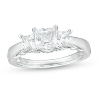 Celebration Canadian Ideal 1.00 CT. T.W. Princess-Cut Certified Diamond Engagement Ring in 14K White Gold (I/I1)|Peoples Jewellers