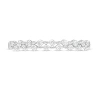 0.25 CT. T.W. Diamond Double Row Band in 10K White Gold|Peoples Jewellers