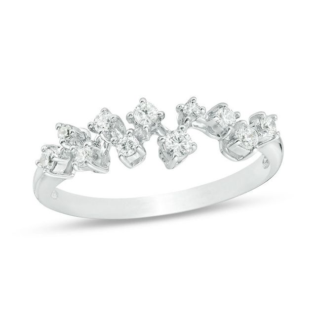 0.25 CT. T.W. Diamond Scatter Ring in 10K White Gold|Peoples Jewellers