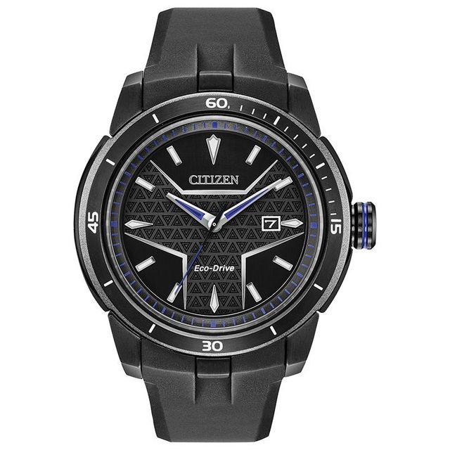 Men's Citizen Eco-Drive® Black Panther Black IP Strap Watch with Black Dial (Model: AW1615-05W)|Peoples Jewellers