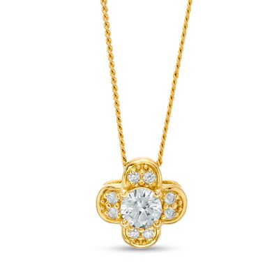 0.25 CT. T.W. Certified Canadian Diamond Clover Pendant in 10K Gold (I/I2)|Peoples Jewellers