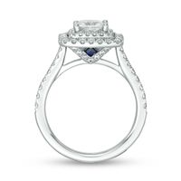 Vera Wang Love Collection 1.69 CT. T.W. Certified Princess-Cut Diamond Frame Engagement Ring in 14K White Gold (I/SI2)|Peoples Jewellers