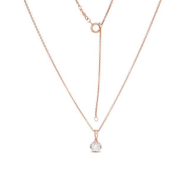 Peoples 100-Year Anniversary CT. T.W. Certified Canadian Diamond Pendant in 14K Rose Gold (I/I2)|Peoples Jewellers