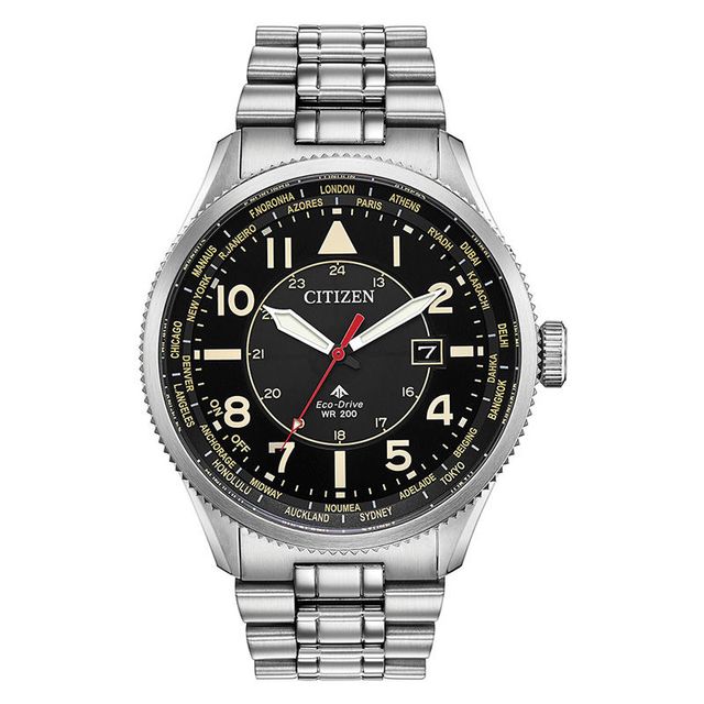 Men's Citizen Eco-Drive® Promaster Nighthawk Watch with Black Dial (Model: BX1010-53E)|Peoples Jewellers
