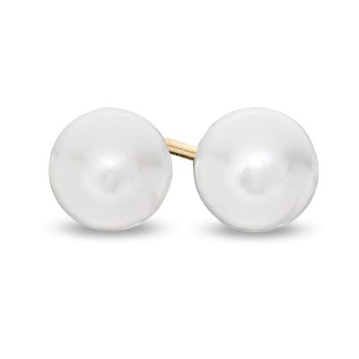 6.0-6.5mm Akoya Cultured Pearl Stud Earrings in 14K Gold|Peoples Jewellers