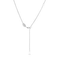 Vera Wang Love Collection 0.11 CT. T.W. Diamond 15.0mm "LOVE" Token Pendant in Sterling Silver - 19"|Peoples Jewellers