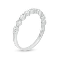 0.30 CT. T.W. Diamond Wavy Wedding Band in 10K White Gold|Peoples Jewellers