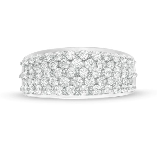 1.50 CT. T.W. Diamond Multi-Row Band in 14K White Gold|Peoples Jewellers