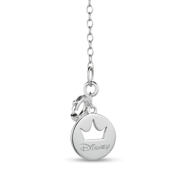 Enchanted Disney Cinderella 0.15 CT. T.W. Diamond Carriage Pendant in Sterling Silver - 24"|Peoples Jewellers