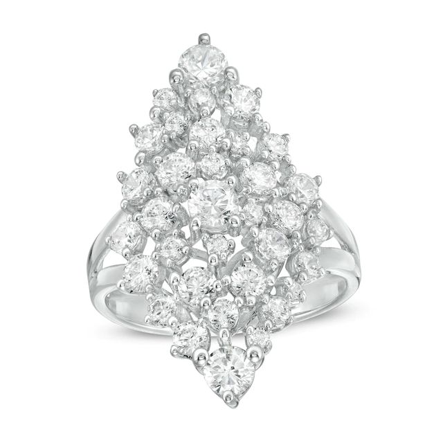 2.00 CT. T.W. Composite Diamond Marquise Ring in 10K White Gold|Peoples Jewellers