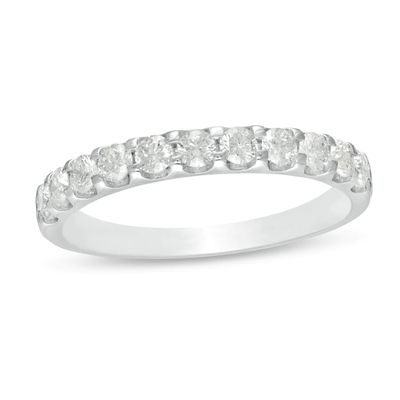 0.58 CT. T.W. Diamond Anniversary Band in 10K White Gold|Peoples Jewellers