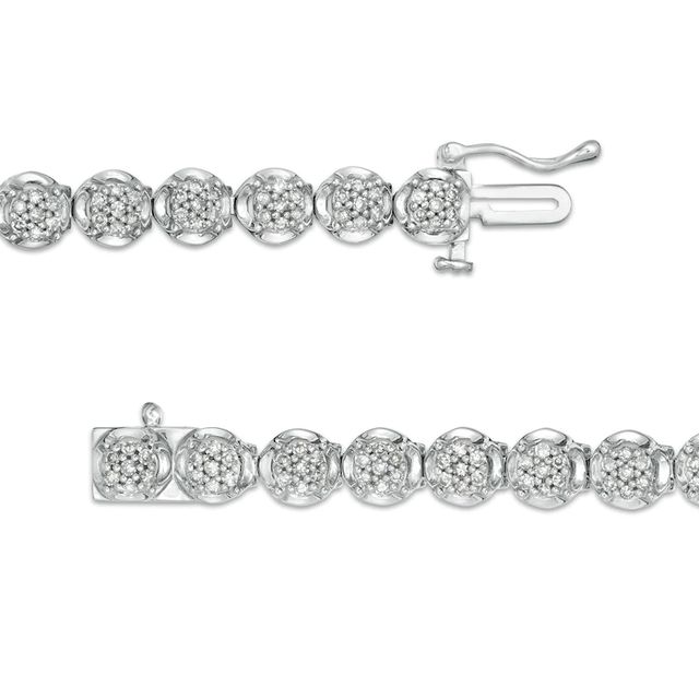 1.00 CT. T.W. Composite Diamond Tennis Bracelet in 10K White Gold|Peoples Jewellers