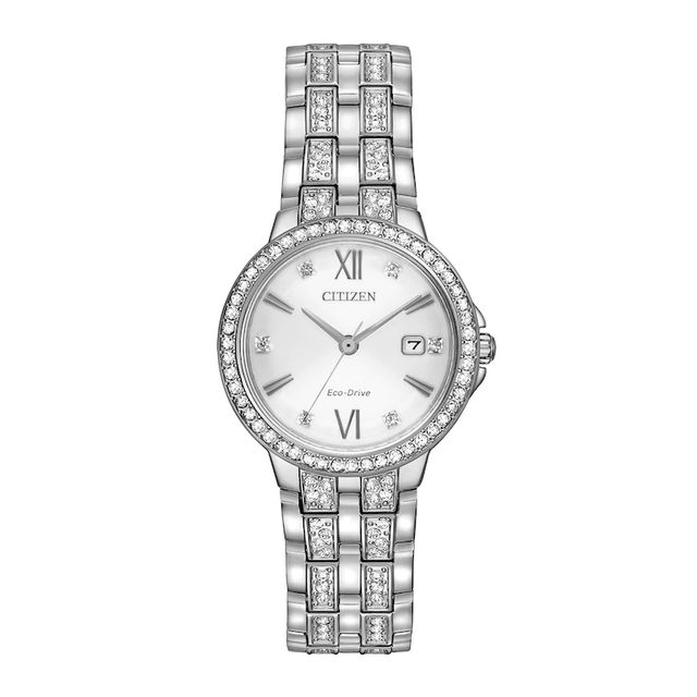 Ladies' Exclusive Citizen Eco-Drive® Paradex Crystal Watch and Bracelet Box Set (Model: EW2341-63A)|Peoples Jewellers