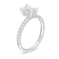 1.33 CT. T.W. Certified Emerald-Cut Diamond Engagement Ring in 14K White Gold (I/SI2)|Peoples Jewellers