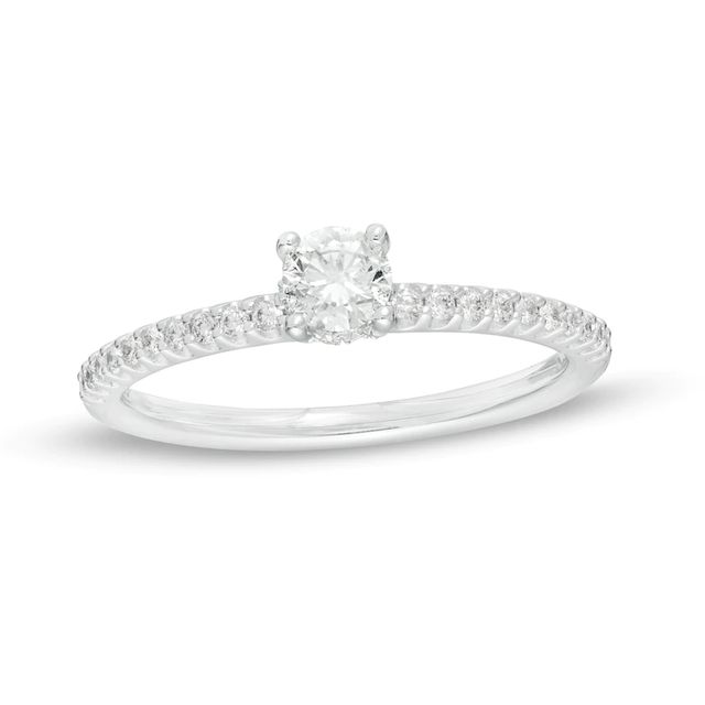 0.50 CT. T.W. Diamond Engagement Ring in 14K White Gold