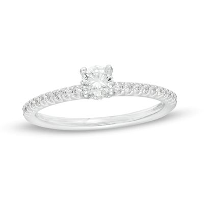 0.50 CT. T.W. Diamond Engagement Ring in 14K White Gold|Peoples Jewellers